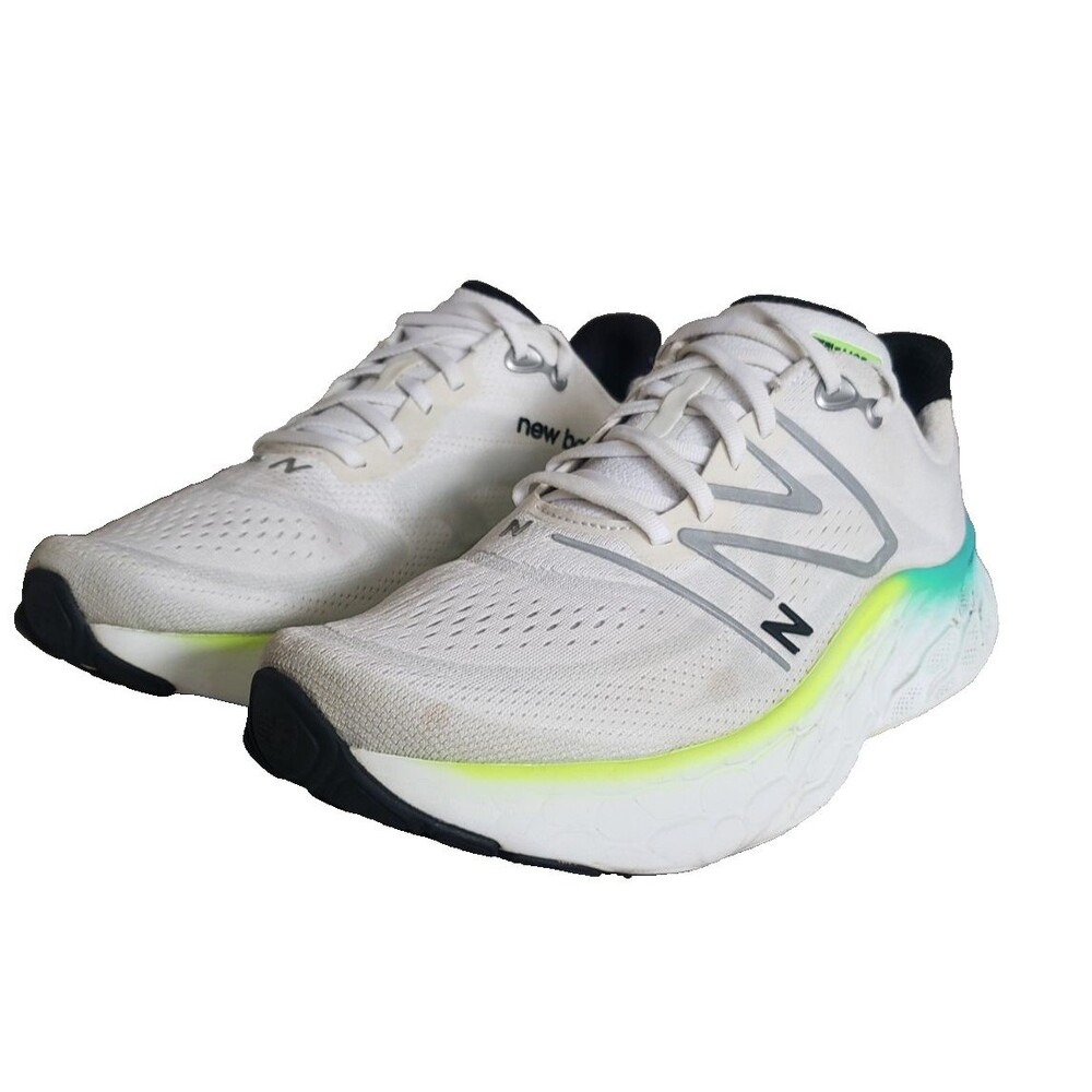 New Balance Fresh Foam More V4 White Electric Teal size Men's Size 11 D MMORWT4 - Picture 1 of 12